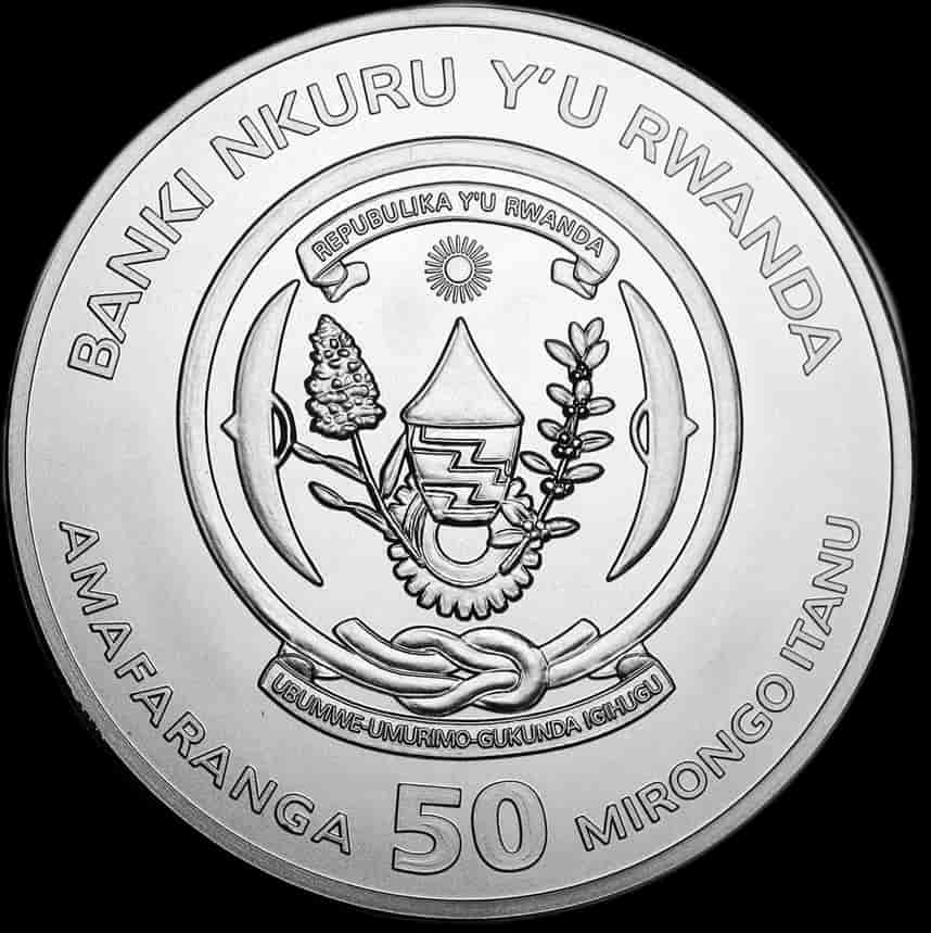 Rwanda Lunar Rok Szczura 1 uncja srebra 2020 - image 2