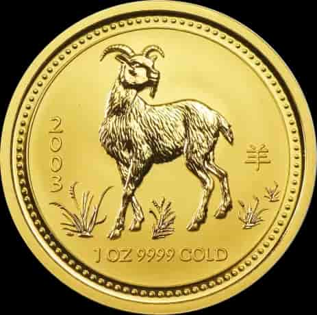 Lunar I Rok Kozy 1 uncja Złota 2003 - image 1