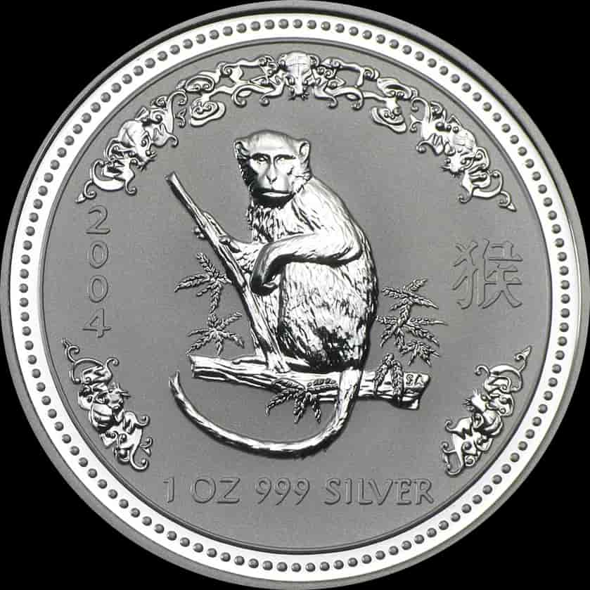 Lunar I Rok Małpy 1 uncja Srebra 2004 - image 1