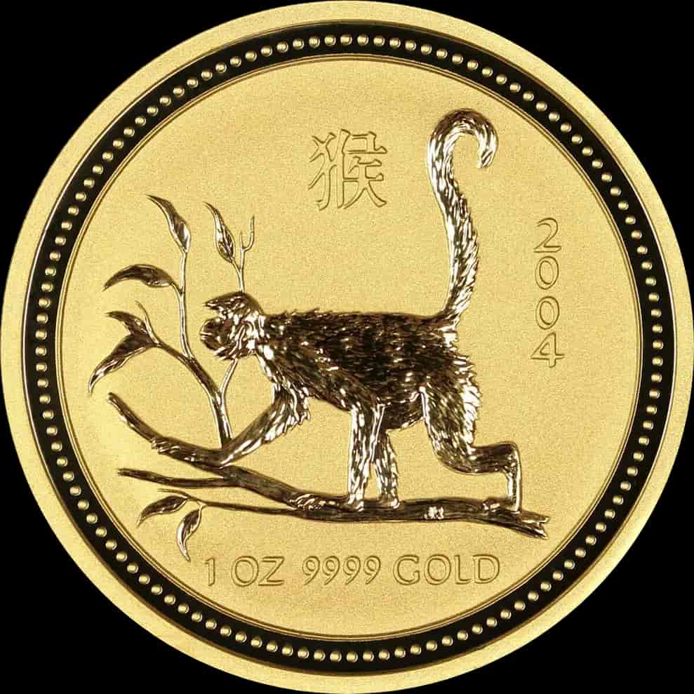 Lunar I Rok Małpy 1 uncja Złota 2004 - image 1