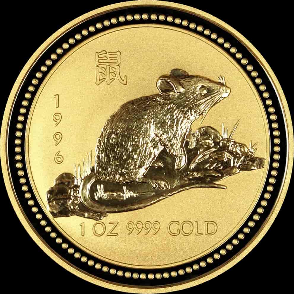 Lunar I Rok Myszy 1 uncja Złota 1996 - image 1