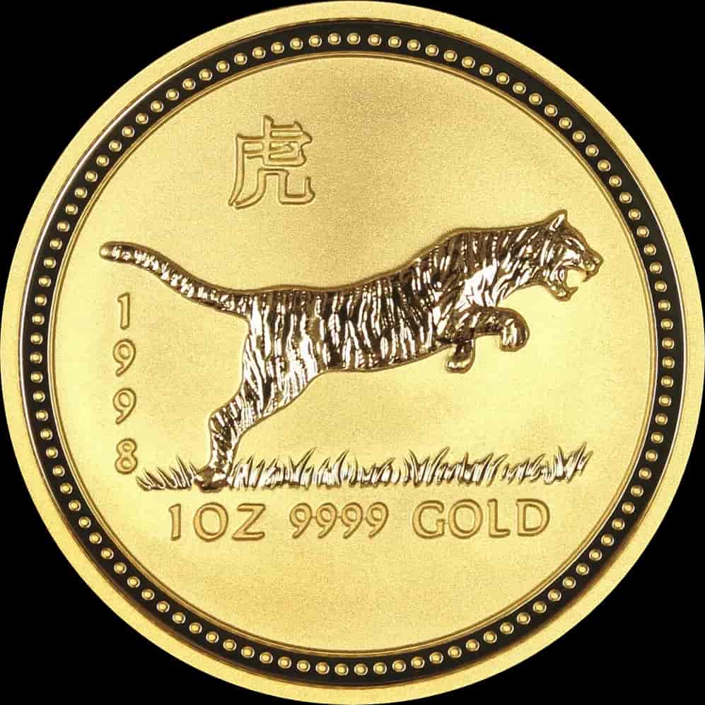 Lunar I Rok Tygrysa 1 uncja Złota 1998 - image 1