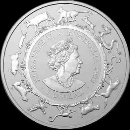 Lunar RAM Rok Tygrysa 1 uncja srebra 2022 - image 2