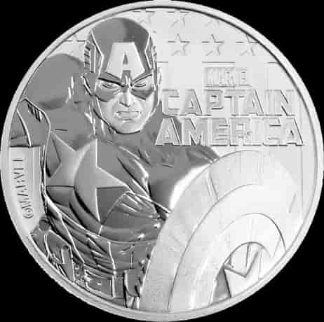 Marvel Captain America 1 uncja srebra 2019 - image 1