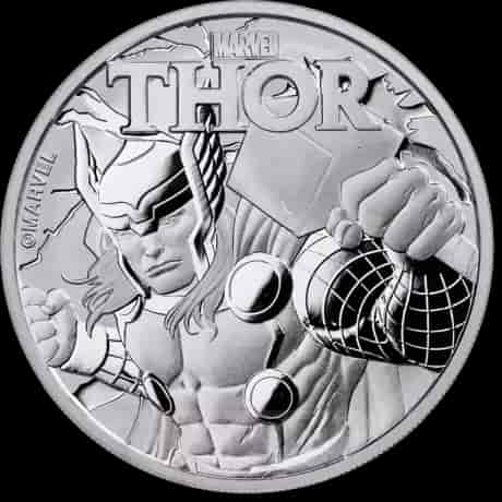 Marvel Thor 1 uncja srebra 2018 - image 1