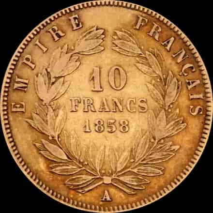 10 Franków Francuskich Napoleon III - image 2