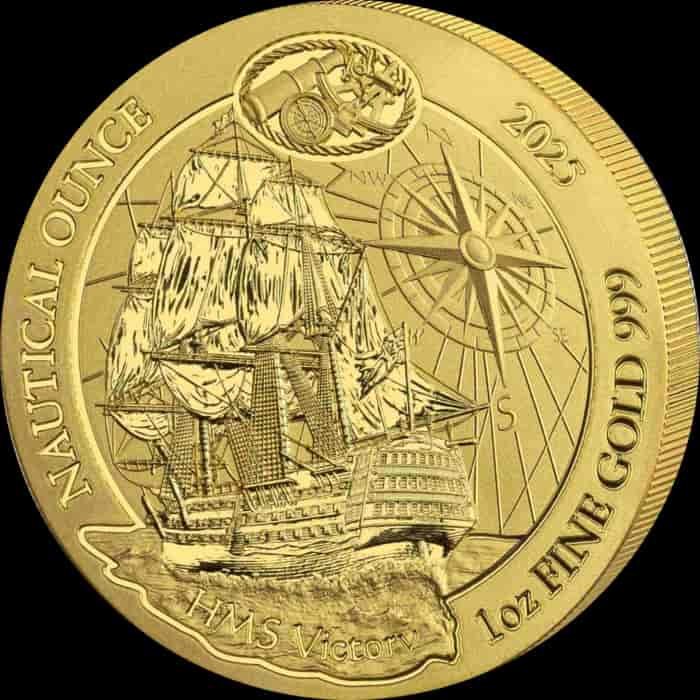 Rwanda: Nautical Ounce HMS Victory 1 uncja złota 2025 - image 1