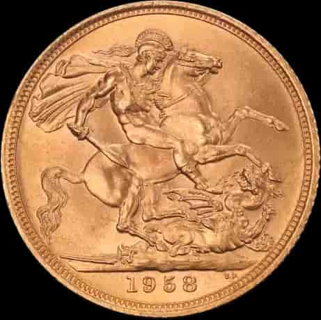 Złoty Suweren Elżbieta II Losowe Lata - image 2