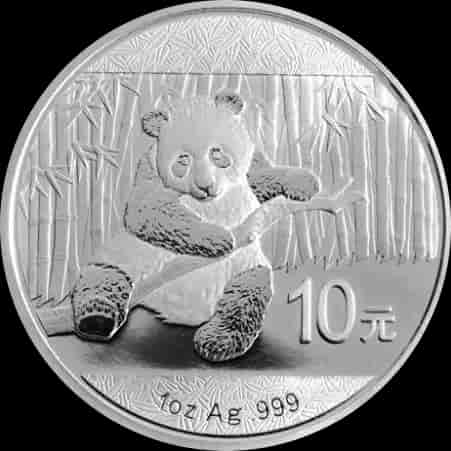 Chińska Panda 1 uncja srebra 2014 - image 1