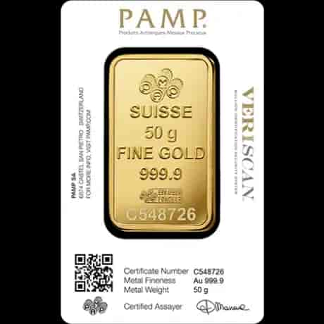 Sztabka 50g złota PAMP - image 2