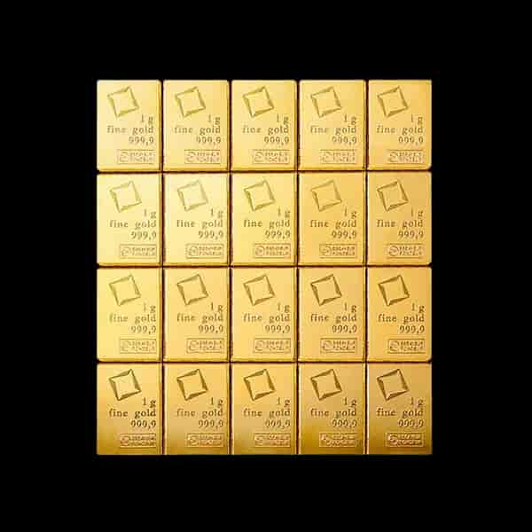 Sztabka Combibar 20x1g złota Valcambi - image 1