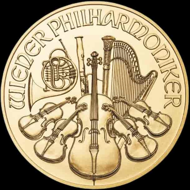 Wiedeński Filharmonik 1/25 uncji złota Losowe lata - image 1