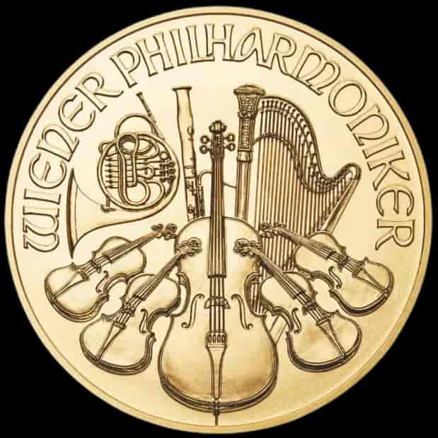 Wiedeński Filharmonik 1/4 uncji złota Losowe lata - image 1