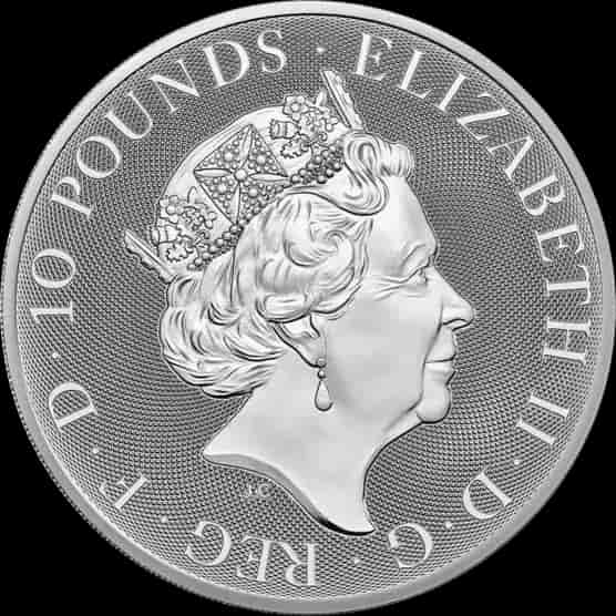 The Royal Tudor Beasts: The Yale of Beaufort 10 uncji srebra 2023 - image 2