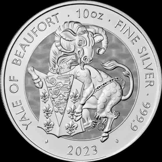 The Royal Tudor Beasts: The Yale of Beaufort 10 uncji srebra 2023 - image 1