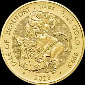 The Royal Tudor Beasts: The Yale Of Beaufort 1/4 uncji złota 2023 - image 1