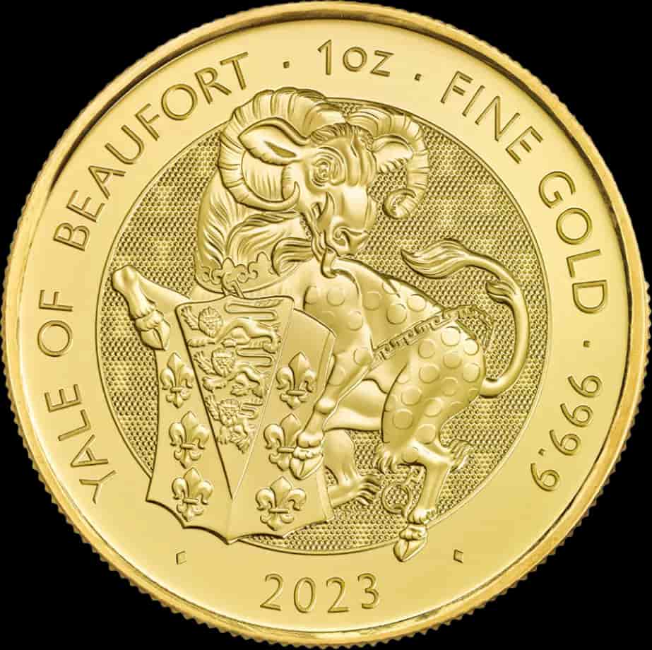 The Royal Tudor Beasts: The Yale Of Beaufort 1 uncja złota 2023 - image 1
