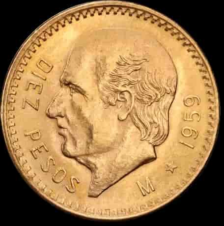 Złota Moneta 10 Pesos Hidalgo - image 2
