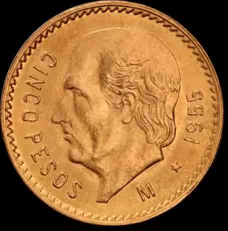 Złota Moneta 5 Pesos Hidalgo - image 2