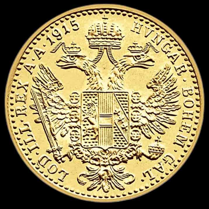 Złoty Dukat Austriacki 1915 Nowe Bicie - image 2
