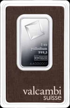 Sztabka 1 uncja palladu Valcambi - image 1