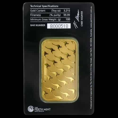 Sztabka 100g Złota The Perth Mint - image 2