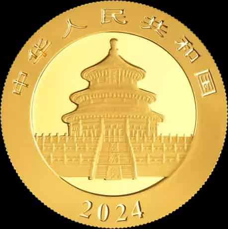 Chińska Panda 1g złota 2024 - image 2