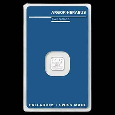 Sztabka 1g palladu Argor-Heraeus - image 1
