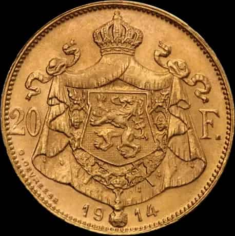 20 Franków Belgijskich Albert I - image 2