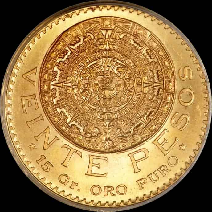 Złota Moneta Meksykańskie 20 Pesos Losowe Lata - image 1