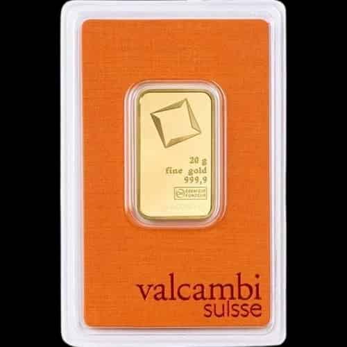Sztabka 20g złota Valcambi - image 1