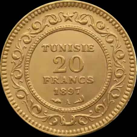 20 Franków Tunezyjskich Bej Różne Roczniki - image 2