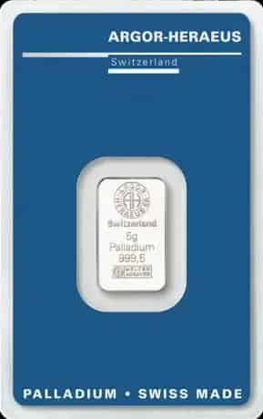 Sztabka 5g palladu Argor-Heraeus - image 1