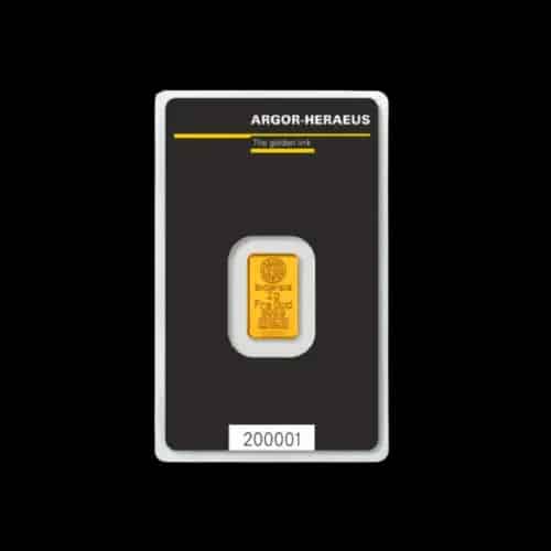 Sztabka 2g złota Argor-Heraeus - image 1