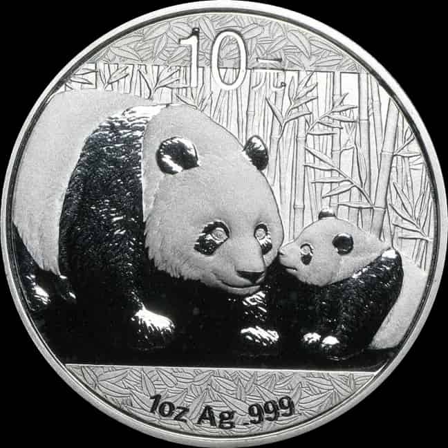 Chińska Panda 1 uncja srebra 2011 - image 1