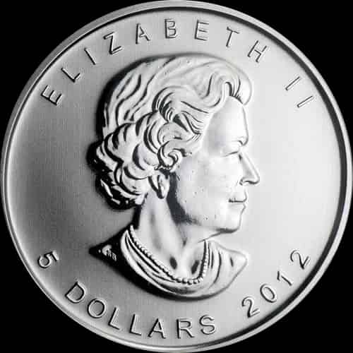 Kanadyjski Liść Klonowy 1 uncja srebra 2012 - image 2