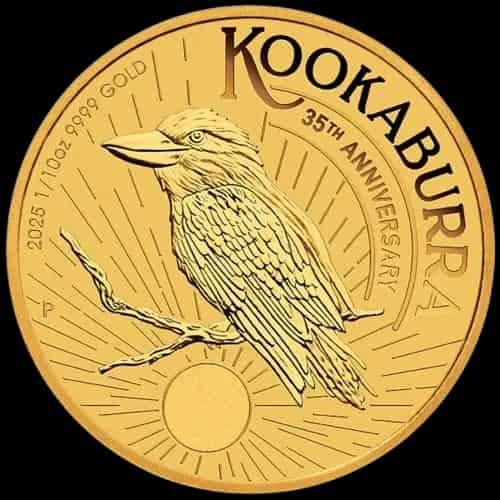 Kookaburra 1/10 uncji złota 2025 - image 1