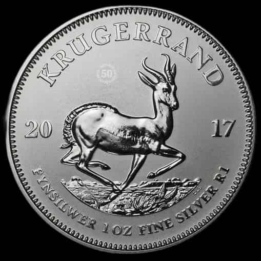 Krugerrand 50 rocznica 1 uncja srebra 2017 - image 1