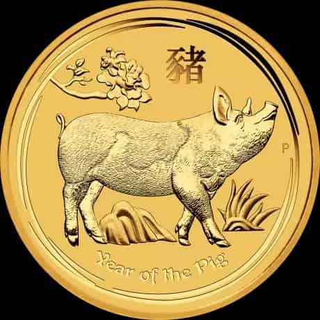 Lunar II Rok Świni 1 uncja Złota 2019 - image 1