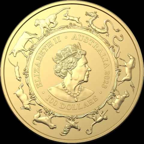 Lunar RAM Rok Królika 1 uncja złota 2023 - image 2