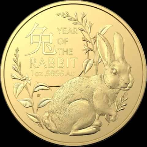 Lunar RAM Rok Królika 1 uncja złota 2023 - image 1