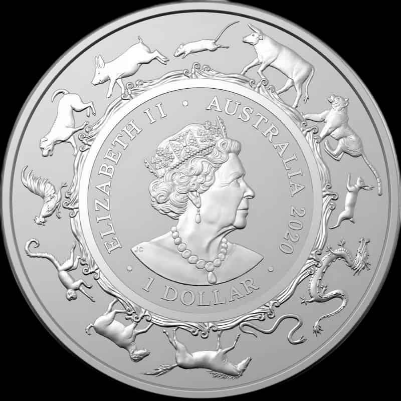 Lunar RAM Rok Szczura 1 uncja srebra 2020 - image 2