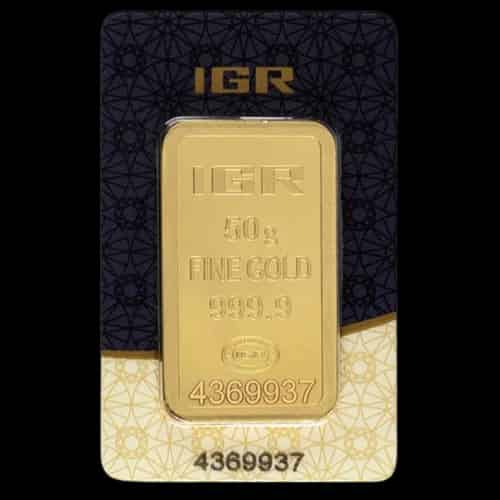 Sztabka 50g złota IGR - image 1