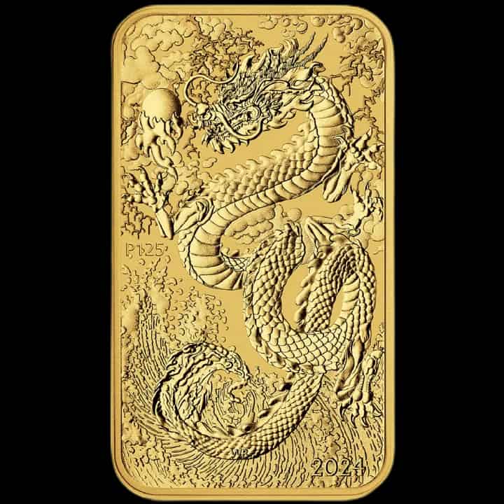 Rectangular Dragon 1 uncja złota 2024 - image 1