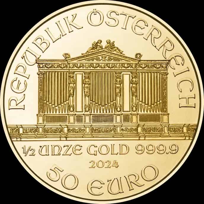 Wiedeński Filharmonik 1/2 uncji złota 2024 - image 2