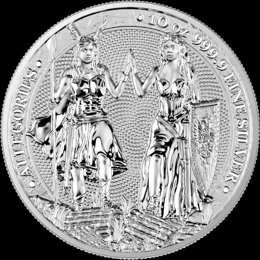 Allegorie: Galia i Germania 10 uncji srebra 2023 - image 1
