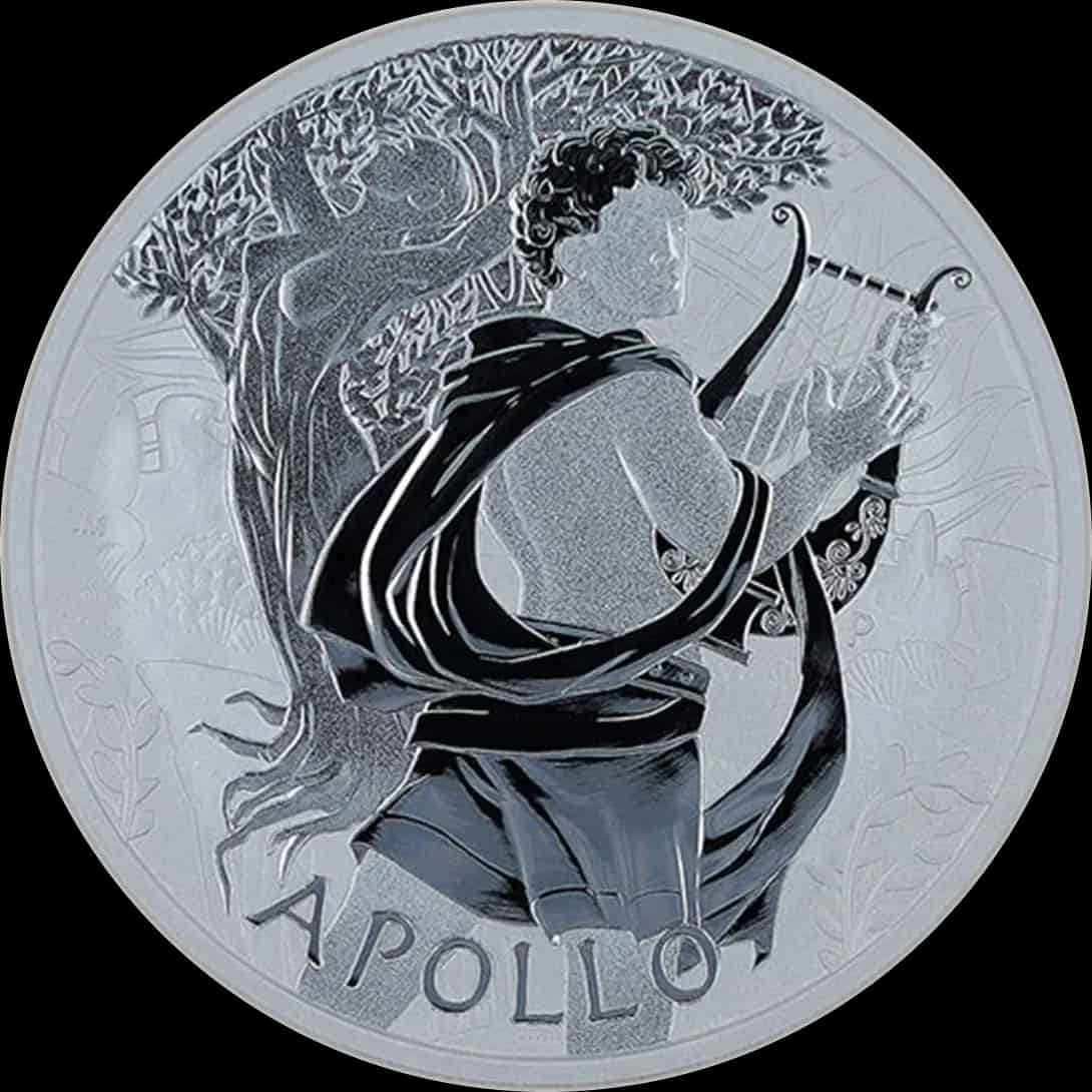 Apollo Bogowie Olimpu 1 uncja srebra 2023 - image 1