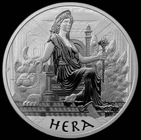 Hera Bogowie Olimpu 5 uncji srebra 2022 - image 1
