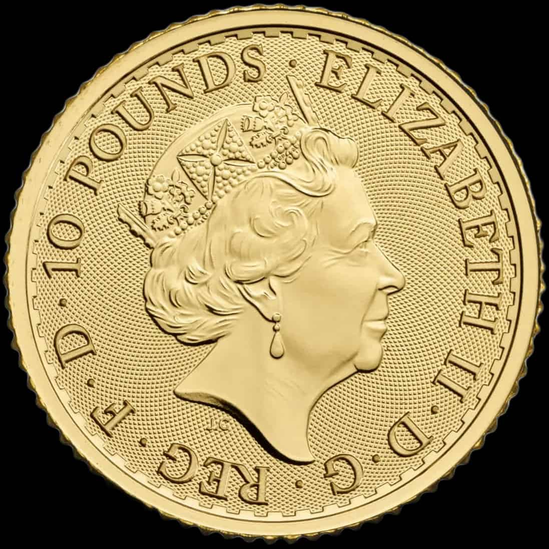 Britannia Królowa Elżbieta II 1/10 uncji złota 2023 - image 2