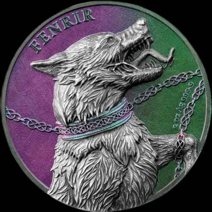 Germania Beasts: Fenrir 2 uncje Srebra Double High Relief 2022 - image 1